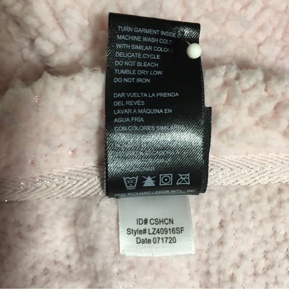 Disney Fleece sleepwear top Emb Pooh & piglet KEEP COZY pink - Picture 5 of 12